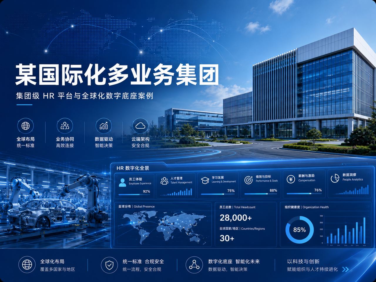 某国际化多业务集团客户案例视觉图